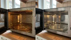 Limpe anos de gordura acumulada no micro-ondas: um método confiável usando ingredientes domésticos