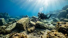 Um "cemitério de navios" subaquático com 2.000 anos foi descoberto na costa da Líbia