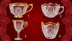 Teste das 4 taças de cristal: descubra o que a sua escolha diz sobre a sua intuição