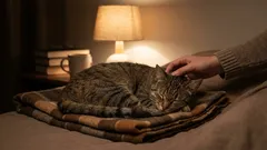 Deve-se deixar uma luz acesa para um gato à noite — cuidado ou dano?