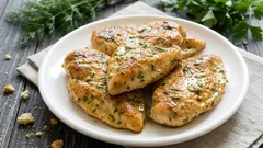 Peito de frango muito suculento na frigideira — o segredo está na manteiga